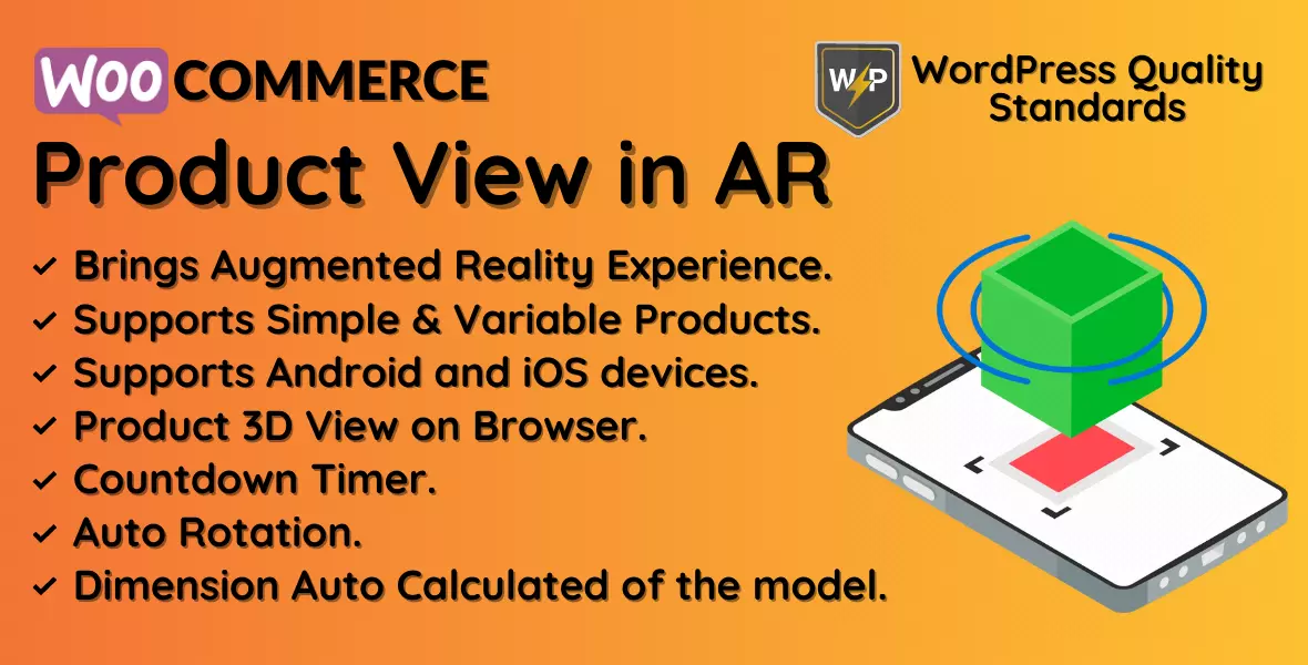 WooCommerce Augmented Reality (AR) Plugin