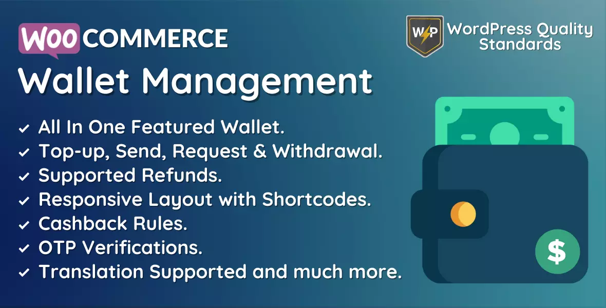 WooCommerce Wallet Management Plugin